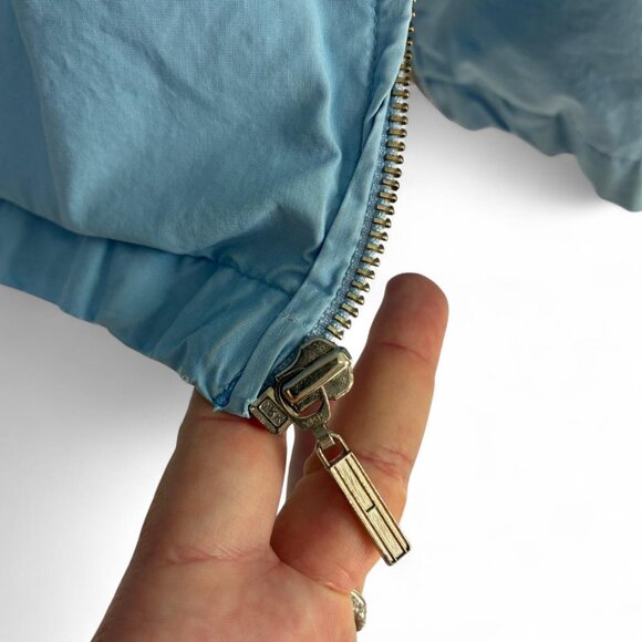 Vintage Tommy Hilfiger 100% Cotton Zip Blue Cotton Zip Up Jacket, Size Large - Picture 8 of 8